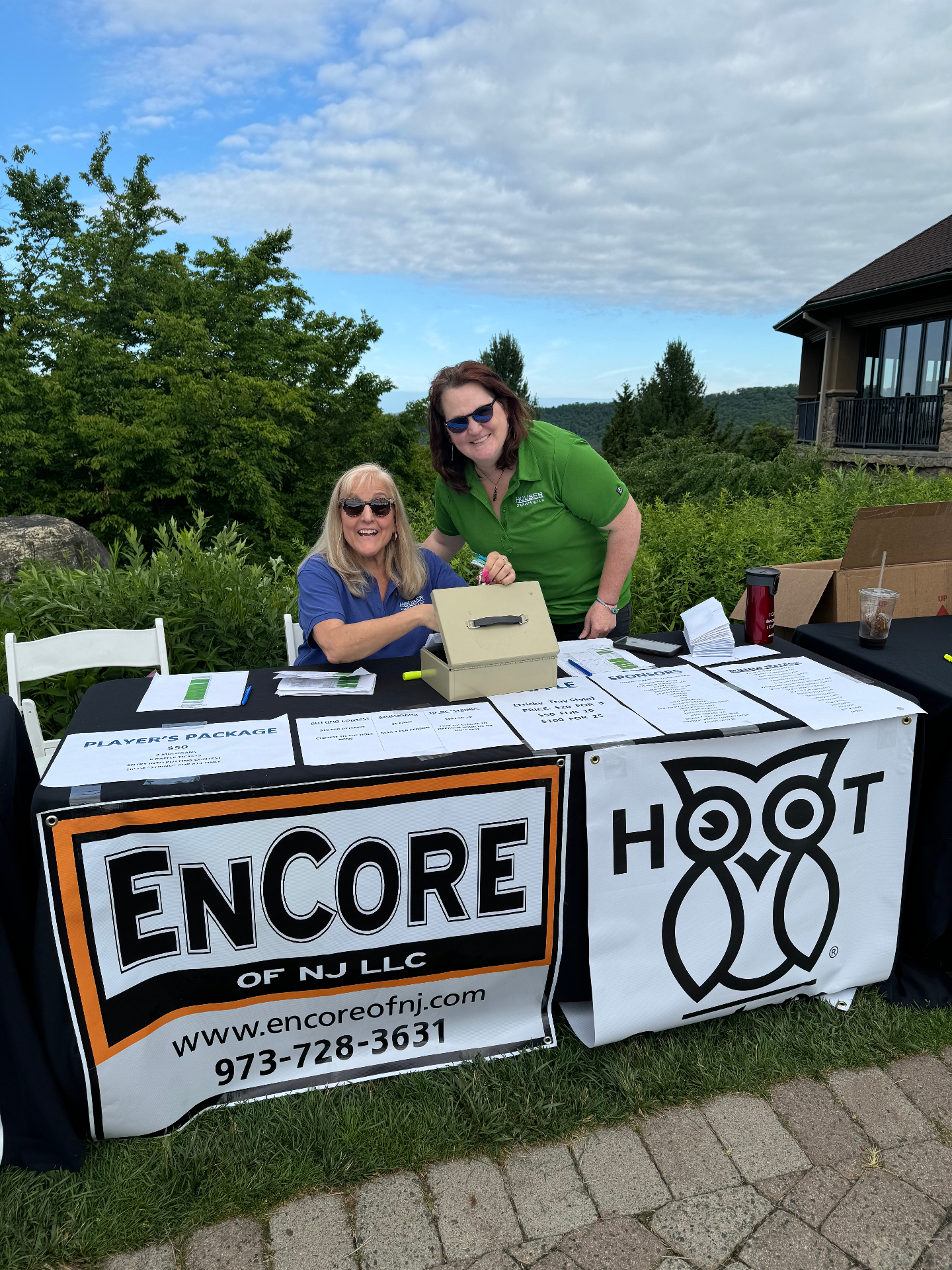 Houser Engineering hosts at the registration and raffle table