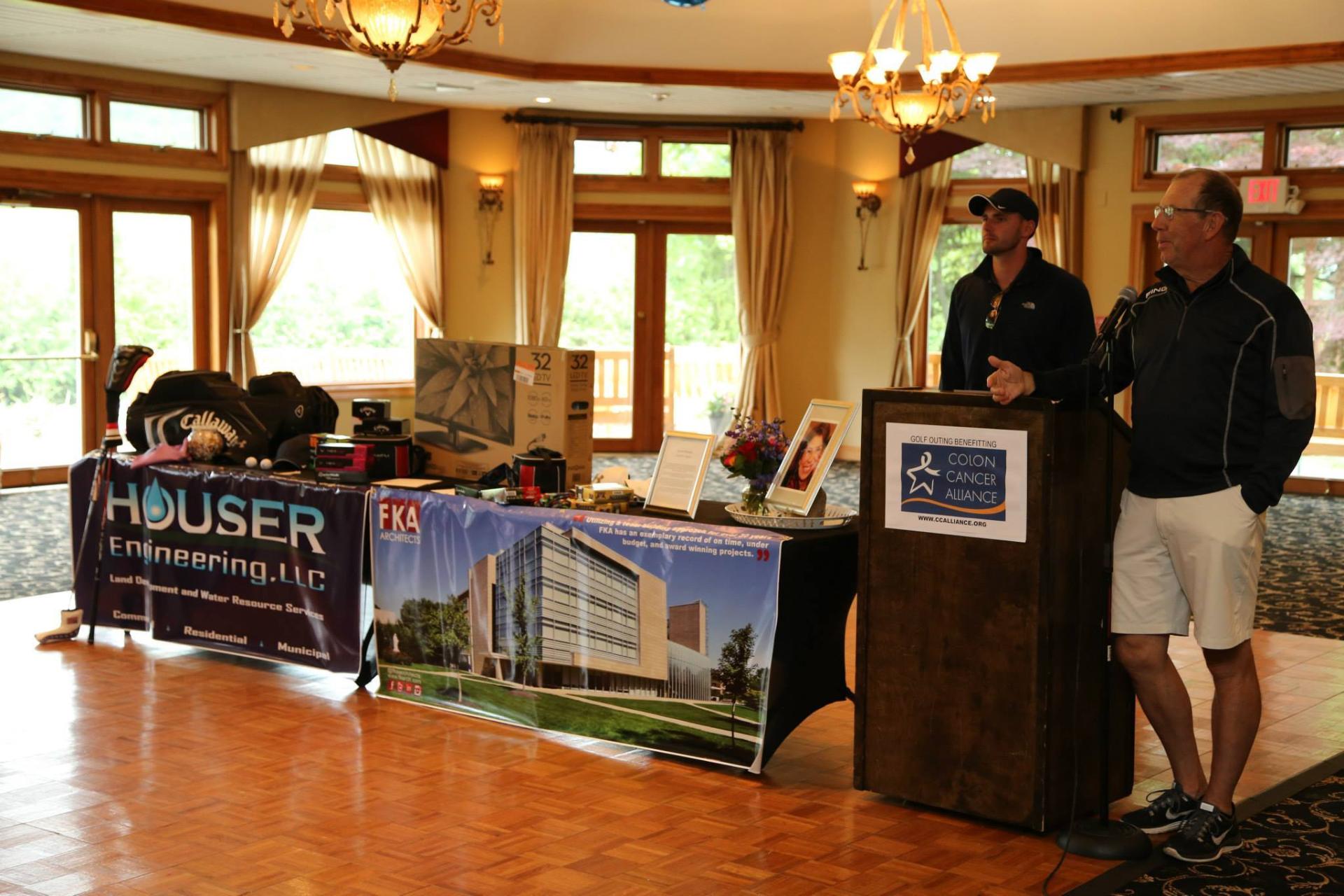 Awards ceremony and raffle prizes